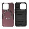 BAOHU Schokbestendige Telefoonhoesje met MagSafe iPhone 13 Pro - Bordeaux Rood