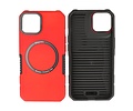 Hoesje Geschikt voor de iPhone 14 - Schokbestendige Telefoonhoesje Geschikt voor MagSafe - Rood