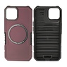 Schokbestendige Telefoonhoesje met MagSafe iPhone 14 - Bordeaux Rood