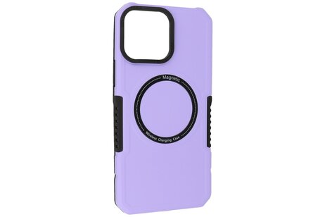 BAOHU Hoesje Geschikt voor de iPhone 14 Pro - Schokbestendige Telefoonhoesje Geschikt voor MagSafe - Purple