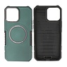 BAOHU Schokbestendige Telefoonhoesje met MagSafe iPhone 14 Pro - Donker Groen