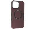 Hoesje Geschikt voor de iPhone 14 Pro - Schokbestendige Telefoonhoesje Geschikt voor MagSafe - Bordeaux Rood