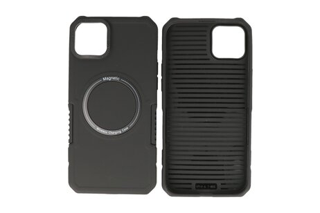 BAOHU Hoesje Geschikt voor de iPhone 14 Plus - Schokbestendige Telefoonhoesje Geschikt voor MagSafe - Zwart