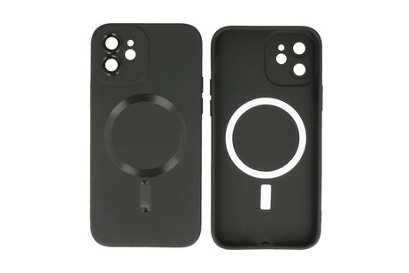 Hoesje Geschikt voor de iPhone 11 - Hoesje Geschikt voor MagSafe - Backcover met Camera Beschermer - Zwart