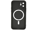 Hoesje Geschikt voor de iPhone 11 - Hoesje Geschikt voor MagSafe - Backcover met Camera Beschermer - Zwart