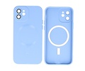 BAOHU Hoesje Geschikt voor de iPhone 11 - Hoesje Geschikt voor MagSafe - Backcover met Camera Beschermer - Blauw