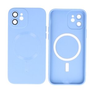 BAOHU Hoesje Geschikt voor de iPhone 11 - Hoesje Geschikt voor MagSafe - Backcover met Camera Beschermer - Blauw