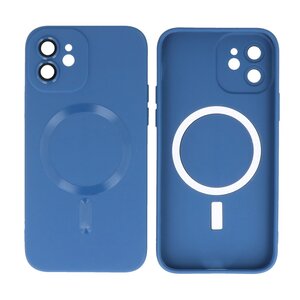 BAOHU Hoesje Geschikt voor de iPhone 11 - Hoesje Geschikt voor MagSafe - Backcover met Camera Beschermer - Navy