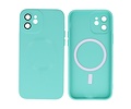 BAOHU Hoesje Geschikt voor de iPhone 11 - Hoesje Geschikt voor MagSafe - Backcover met Camera Beschermer - Turquoise