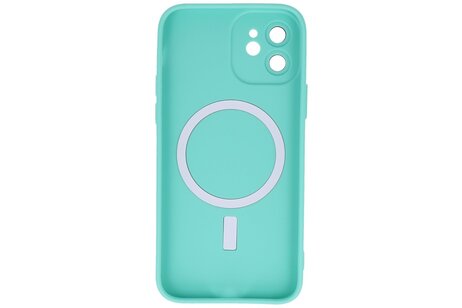 BAOHU Hoesje Geschikt voor de iPhone 11 - Hoesje Geschikt voor MagSafe - Backcover met Camera Beschermer - Turquoise