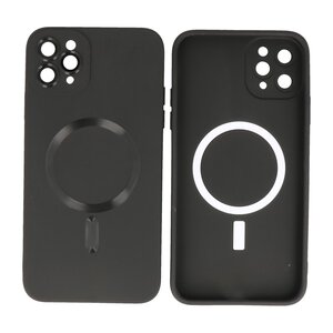 BAOHU Hoesje Geschikt voor de iPhone 11 Pro - Hoesje Geschikt voor MagSafe - Backcover met Camera Beschermer - Zwart