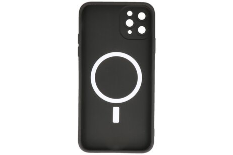 Hoesje Geschikt voor de iPhone 11 Pro - Hoesje Geschikt voor MagSafe - Backcover met Camera Beschermer - Zwart