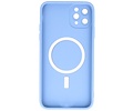 Hoesje Geschikt voor de iPhone 11 Pro - Hoesje Geschikt voor MagSafe - Backcover met Camera Beschermer - Blauw