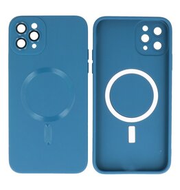 BAOHU Backcover Magsafe met Camera Beschermer iPhone 11 Pro Navy
