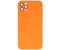 Hoesje Geschikt voor de iPhone 11 Pro - Hoesje Geschikt voor MagSafe - Backcover met Camera Beschermer - Oranje
