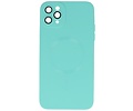 BAOHU Hoesje Geschikt voor de iPhone 11 Pro - Hoesje Geschikt voor MagSafe - Backcover met Camera Beschermer- Turquoise