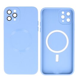 BAOHU Backcover Magsafe met Camera Beschermer iPhone 11 Pro Max Blauw