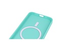 Hoesje Geschikt voor de iPhone 11 Pro Max - Hoesje Geschikt voor MagSafe - Backcover met Camera Beschermer - Turquoise