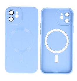 Backcover Magsafe met Camera Beschermer iPhone 12 Blauw