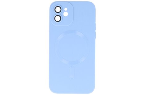 Hoesje Geschikt voor de iPhone 12 - Hoesje Geschikt voor MagSafe - Backcover met Camera Beschermer - Blauw