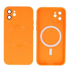 BAOHU Backcover Magsafe met Camera Beschermer iPhone 12 Oranje