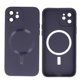 BAOHU Backcover Magsafe met Camera Beschermer iPhone 12 Nacht Paars