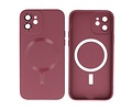 BAOHU Hoesje Geschikt voor de iPhone 12 - Hoesje Geschikt voor MagSafe - Backcover met Camera Beschermer - Bruin