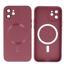 BAOHU Backcover Magsafe met Camera Beschermer iPhone 12 Bruin
