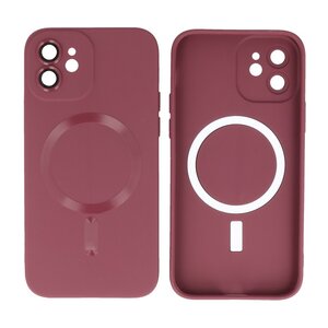 BAOHU Hoesje Geschikt voor de iPhone 12 - Hoesje Geschikt voor MagSafe - Backcover met Camera Beschermer - Bruin