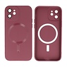 BAOHU Backcover Magsafe met Camera Beschermer iPhone 12 Bruin