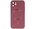 BAOHU Hoesje Geschikt voor de iPhone 12 - Hoesje Geschikt voor MagSafe - Backcover met Camera Beschermer - Bruin