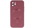 Hoesje Geschikt voor de iPhone 12 - Hoesje Geschikt voor MagSafe - Backcover met Camera Beschermer - Bruin