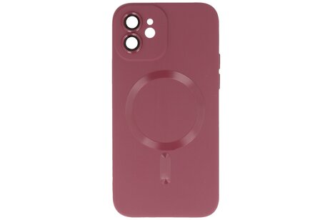 BAOHU Hoesje Geschikt voor de iPhone 12 - Hoesje Geschikt voor MagSafe - Backcover met Camera Beschermer - Bruin