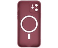 BAOHU Hoesje Geschikt voor de iPhone 12 - Hoesje Geschikt voor MagSafe - Backcover met Camera Beschermer - Bruin
