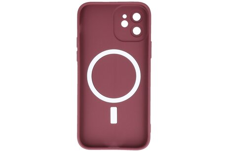 BAOHU Hoesje Geschikt voor de iPhone 12 - Hoesje Geschikt voor MagSafe - Backcover met Camera Beschermer - Bruin