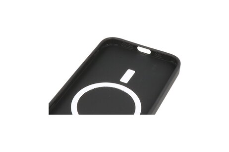 Hoesje Geschikt voor de iPhone 12 Pro - Hoesje Geschikt voor MagSafe - Backcover met Camera Beschermer - Zwart