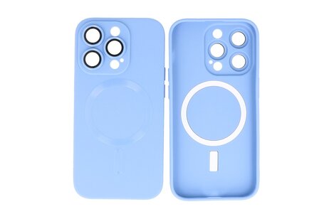Hoesje Geschikt voor de iPhone 12 Pro - Hoesje Geschikt voor MagSafe - Backcover met Camera Beschermer -  Blauw