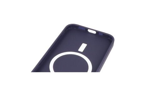 BAOHU Hoesje Geschikt voor de iPhone 12 Pro - Hoesje Geschikt voor MagSafe - Backcover met Camera Beschermer - Nacht Paars