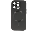 Hoesje Geschikt voor de iPhone 12 Pro Max - Hoesje Geschikt voor MagSafe - Backcover met Camera Beschermer - Zwart
