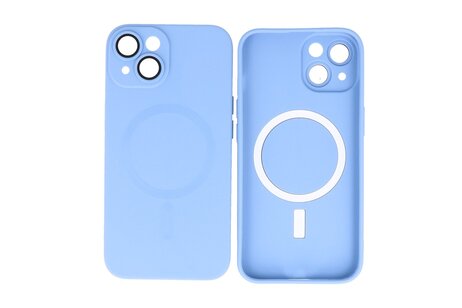 Hoesje Geschikt voor de iPhone 13 - Hoesje Geschikt voor MagSafe - Backcover met Camera Beschermer - Blauw