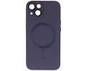 Hoesje Geschikt voor de iPhone 13 - Hoesje Geschikt voor MagSafe - Backcover met Camera Beschermer - Nacht Paars