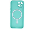 BAOHU Hoesje Geschikt voor de iPhone 13 - Hoesje Geschikt voor MagSafe - Backcover met Camera Beschermer - Turquoise