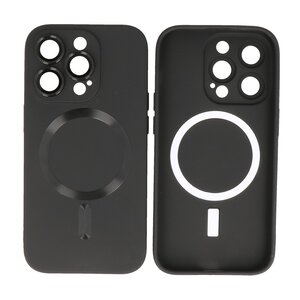 BAOHU Hoesje Geschikt voor de iPhone 13 Pro - Hoesje Geschikt voor MagSafe - Backcover met Camera Beschermer - Zwart