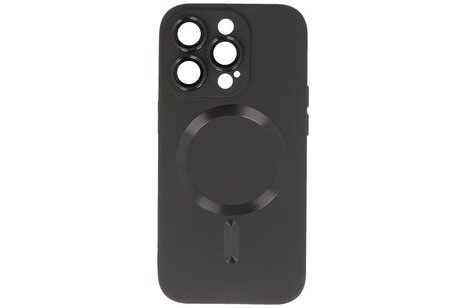 Hoesje Geschikt voor de iPhone 13 Pro - Hoesje Geschikt voor MagSafe - Backcover met Camera Beschermer - Zwart