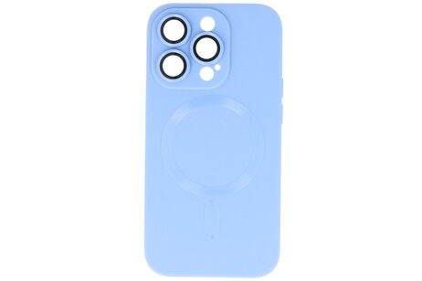 Hoesje Geschikt voor de iPhone 13 Pro - Hoesje Geschikt voor MagSafe - Backcover met Camera Beschermer - Blauw