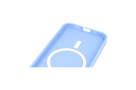 Hoesje Geschikt voor de iPhone 13 Pro - Hoesje Geschikt voor MagSafe - Backcover met Camera Beschermer - Blauw