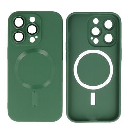 Backcover Magsafe met Camera Beschermer iPhone 13 Pro Donker Groen