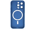 BAOHU Hoesje Geschikt voor de iPhone 13 Pro Max - Hoesje Geschikt voor MagSafe - Backcover met Camera Beschermer - Navy