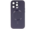 Hoesje Geschikt voor de iPhone 13 Pro Max - Hoesje Geschikt voor MagSafe - Backcover met Camera Beschermer - Nacht Paars