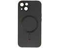 Hoesje Geschikt voor de iPhone 14 - Hoesje Geschikt voor MagSafe - Backcover met Camera Beschermer - Zwart